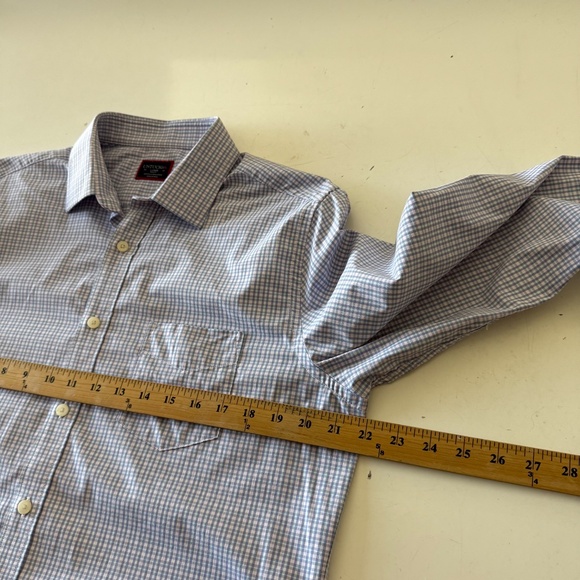 UNTUCKit Dalton Slim Fit Nylon Stretch Cotton Candy Plaid Button Up Shirt LARGE - Picture 5 of 8